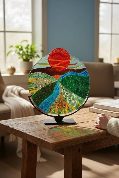 Home Füzyon Cam Dekor - Peace of Nature - Ofis/ Ev Hediye