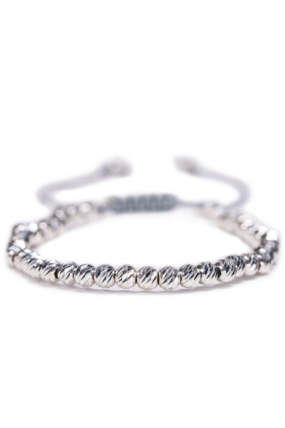 MANAVA Bracelet with 22 925 Silver and Onyx balls