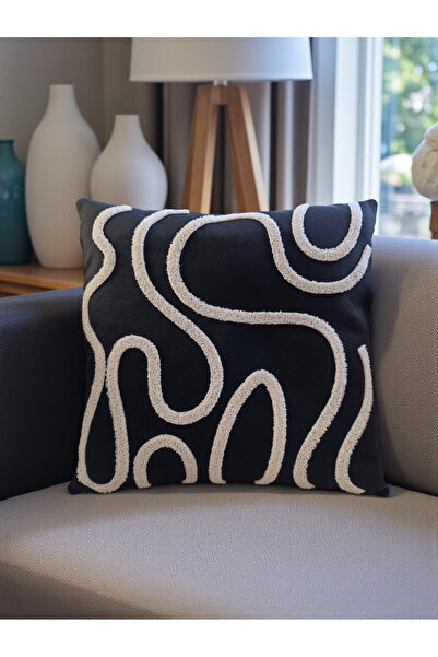 nunuteks evinizi renklendirin غطاء وسادة مطرز على الطراز البوهيمي |   43x43 سم