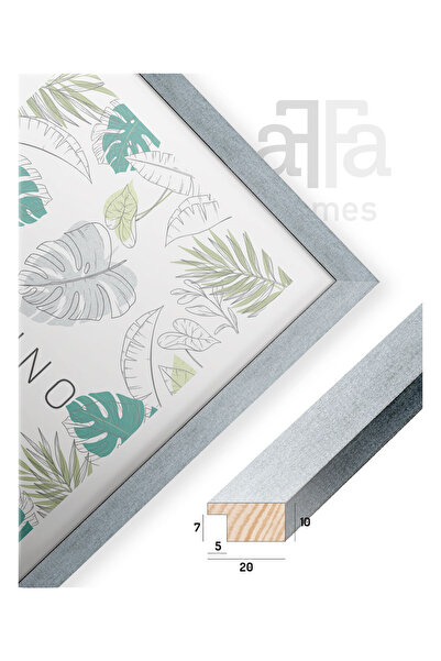 affa Photo frame, picture frame 15x21 cm, frame for posters, signs or decorative objects Batino, silver