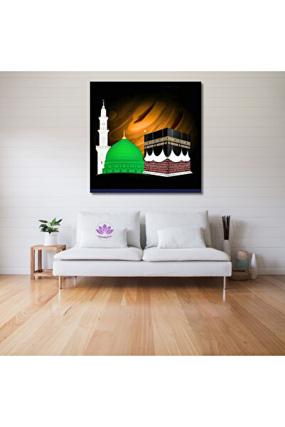 LİLYHOBBYLAND Sayılarla Boyama Seti Kasnağa Gerili İslami Eserler 60X60 cm: K...