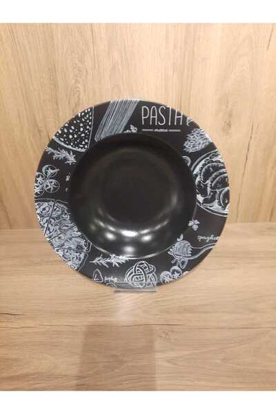 Keramika Macarna Plate 26 cm Digital Printing Mat