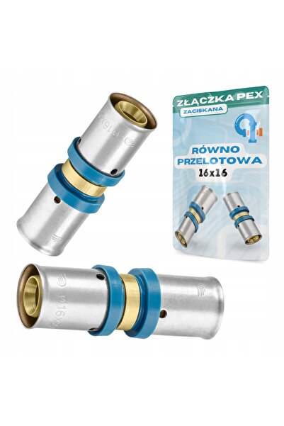 Other Conector PEX 16x16, alezaj egal, manșon presat, racord alupex