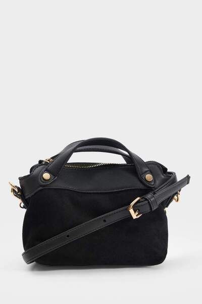 DeFacto Women's Suede Crossbody Bag F1562Axns