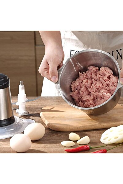 Alim Chopper Grinder Meat Grinder 3L, 600W, 3-Speed, 4 Stainless Steel Blades (ALIM)