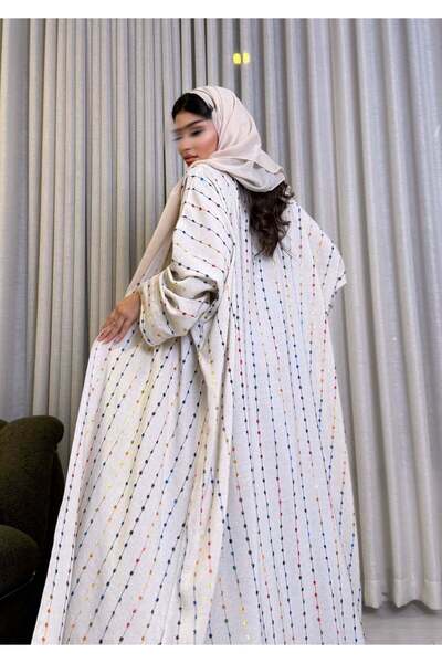 AYA mw1529-Abaya-Linen-Poly-Color