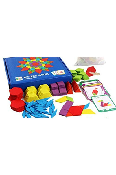 Picodino Tangram 155 wooden pieces with model cards included