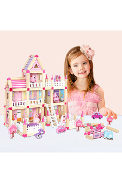 Picodino Princess House 3D Wooden Assembly Game