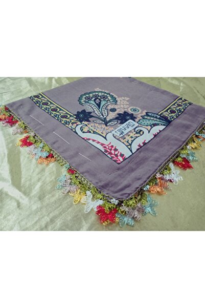 Cenk Ve Reyhan Handmade Needlework Writing, Scarf, Yemeni, Mevlit Shawl, Gift with 4 Edges Embroidered