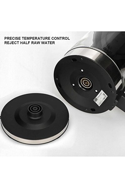 Alim 2.3L Electric Kettle + 1.2L Glass Tea & Turkish Coffee Maker (Black & Glass)