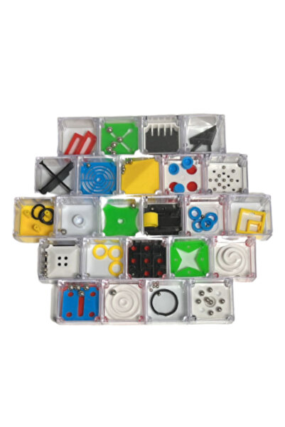 algoshop Set de 24 de puzzle-uri distractive și interactive cu diferite niveluri de dificultate