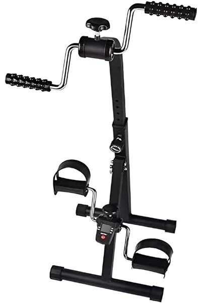 Relax Smart Portable Arm & Leg Pedal Exerciser with LCD Display, Black