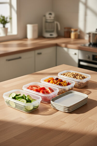 Bernardo Hide Plus 4-Piece Storage Container 700 ml White