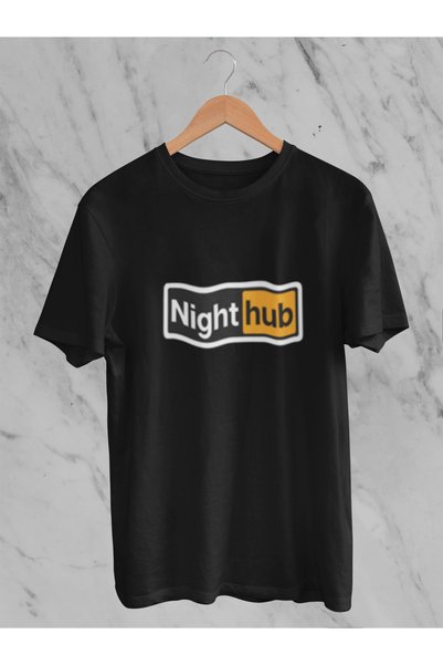 MG تيشيرت قطني مطبوع برقبة دائرية من NIGHTHUB OV قصة فضفاضة ALIP بأكمام قصيرة...