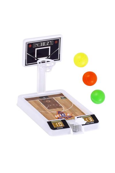 Generic طوق كرة سلة صغير لسطح المكتب - متعة لمس الأصابع لتخفيف التوتر في المك...