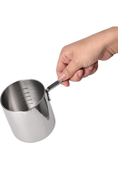 Bin-Shihoun Abomar Coffee pot or cezve and coffee maker for making coffee or for melting butter and chocolate, made of stainless steel, 700ml