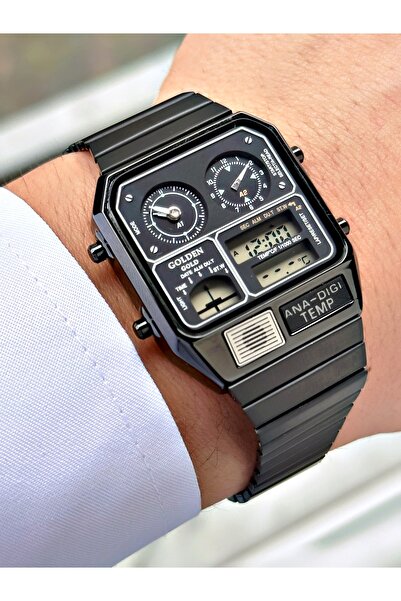 Weluxa Men's Wristwatch with Function Digital Analog Alarm, Light and Calendar