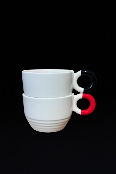 PİNK DESİGN KİTCHEN Multi-Purpose Mug Suitable for Coffee and Tea, Set of 2