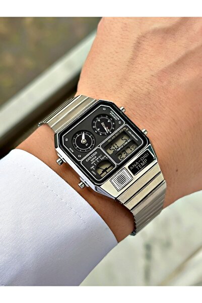 Weluxa Men's Wristwatch with Function Digital Analog Alarm, Light and Calendar