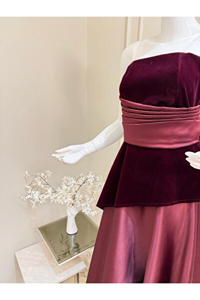 MYROSE SA velvet evening dress