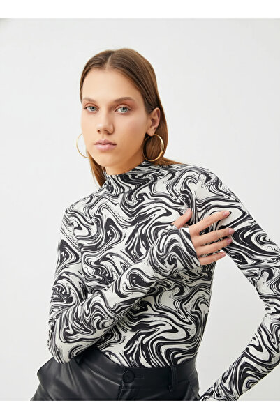 Vox Collection Parmak Detaylı Uzun Kol Body