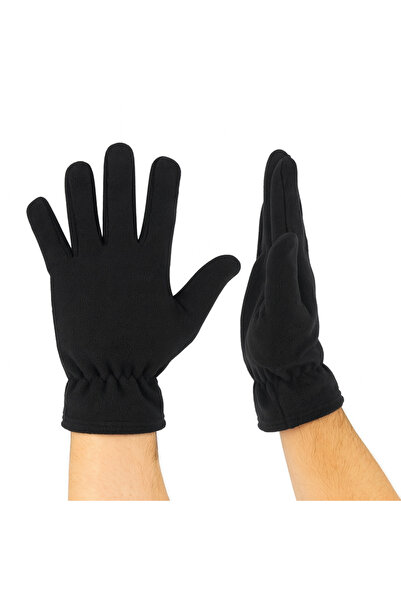 PAKER GİYİM Men's Winter Black Fleece Gloves