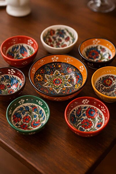 Home ​Anadolu Çiçekleri Motifli Seramik Kase Takımı