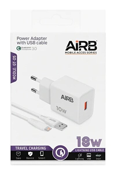 18W Gt-05 Lightning USB Kablo Hızlı Şarj Adaptörü