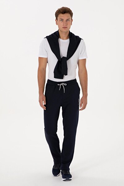 U.S. Polo Assn. Men's Jogger Sweatpants Comfortable Fit Elastic Waist Lace-Up Casual Sports Matching Set