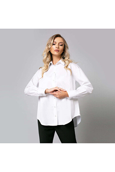 Minimalis Cămașă elegantă supradimensionat pentru femei