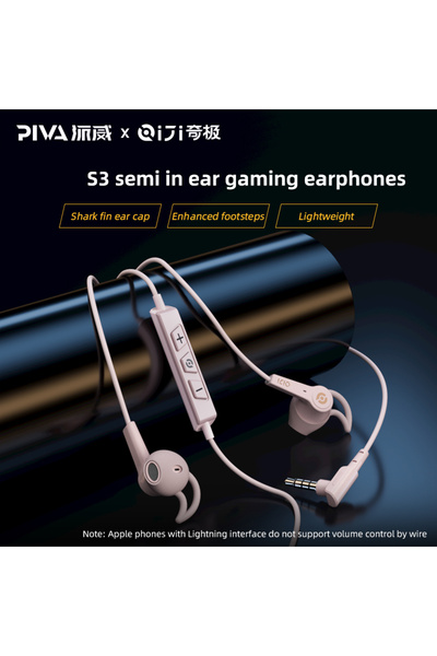 piva Befa S3-P Wired Surround Gaming Earphones with Control Buttons and Microphone with AUX Elbow Cable (Screw)