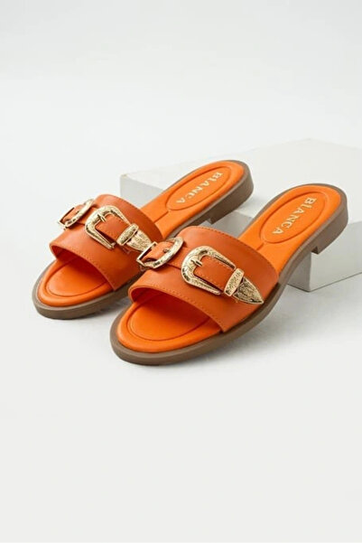 ALFA AKSESUAR 03 Sene Orange Skin Slippers