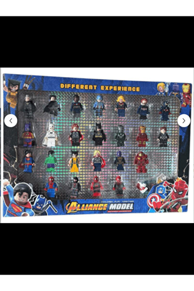 OEM Set of 24 mini figurines type Avengers Marvel Superheroes, 5 cm