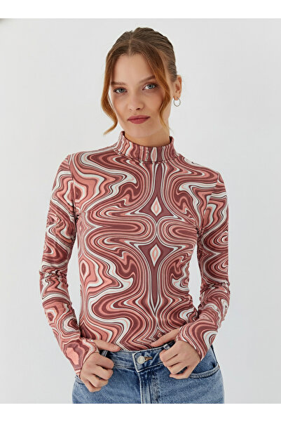 Vox Collection Parmak Detaylı Uzun Kol Body