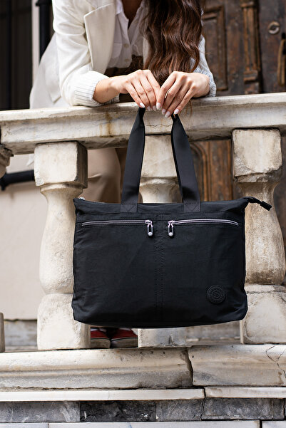 Sanmorris Women's 6-Compartment Useful Waterproof Parachute Fabric Large Size...