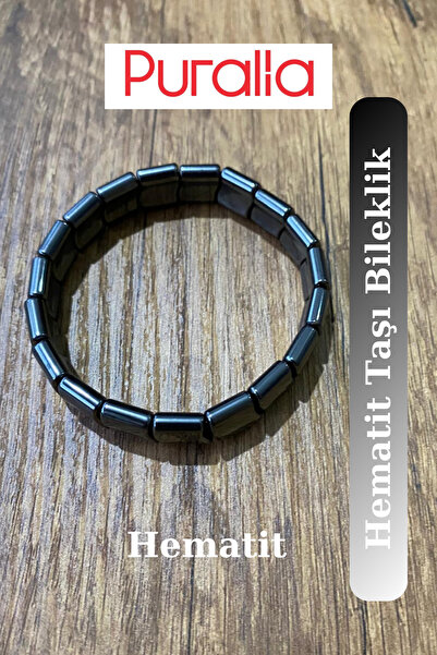 Puralia Natural Stone - Hematite Stone Bracelet - for Those Suffering from Physical and Mental Fatigue