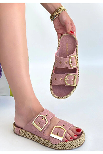 ALFA AKSESUAR 03 İces Powder Nubuck Slippers