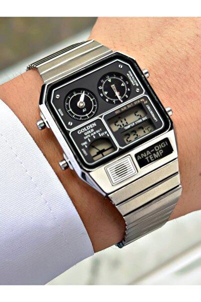 Weluxa Men's Wristwatch with Function Digital Analog Alarm, Light and Calendar