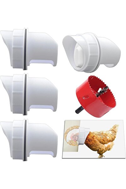 Onuvio Bird Feeders - Set of 4 Feeding Holes, Drill Bit Included - Anti-Spill, Anti-Moisture and Protection