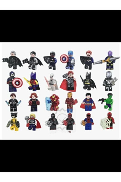 OEM Set of 24 mini figurines type Avengers Marvel Superheroes, 5 cm