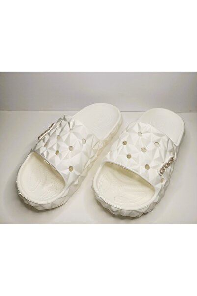 Huzurlu Adımlar Crystal Pattern Women's Slippers