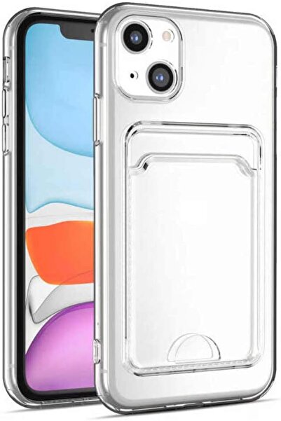 ELMALI STORE iPhone 16 Plus Uyumlu Şeffaf Kartlıklı Kamera Korumalı A+ Kalite