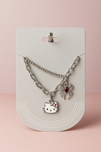 Gofeel Hello Kitty Charm Zincir Set Kolye