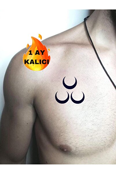 Mecit Tuhafiye 1 AY KALICI ÜÇ HİLAL KOL BİLEK GEÇİCİ DÖVME