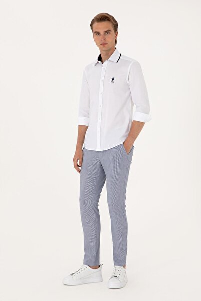 U.S. Polo Assn. Men's Pinstripe Relaxed Fit Woven Trousers