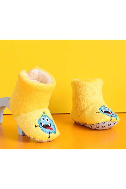 gigigiyim Microbe Embroidered Baby Boy Slippers