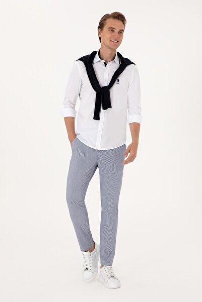 U.S. Polo Assn. Men's Pinstripe Relaxed Fit Woven Trousers