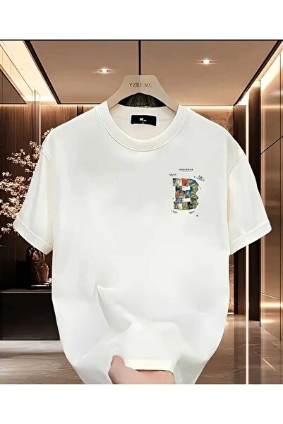 ORVIO Group Letter'B' with a Pattern Printed T-Shirt