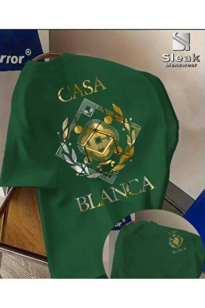 ORVIO Group 'Casa Blanca' Luxury Logo Printed T-Shirt
