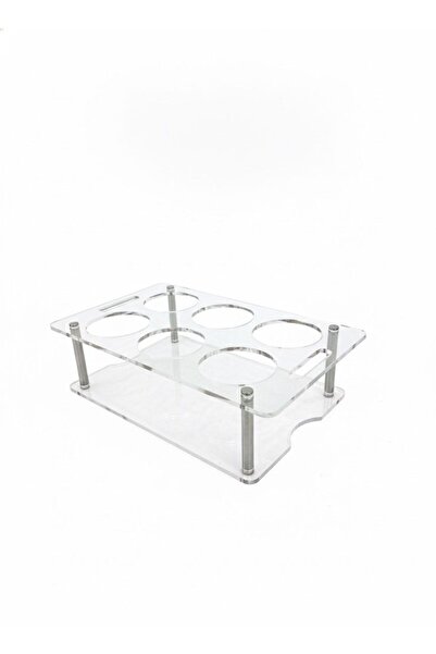 Afaq Acrylic cup tray with 6 compartments